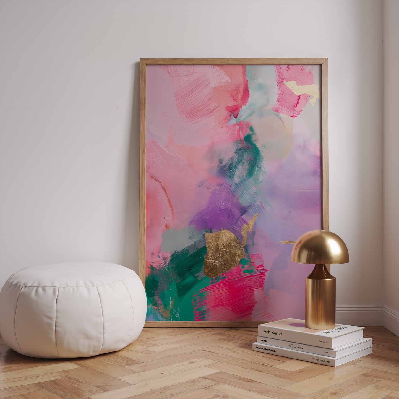 Kleurrijke Abstracte Kunstposter