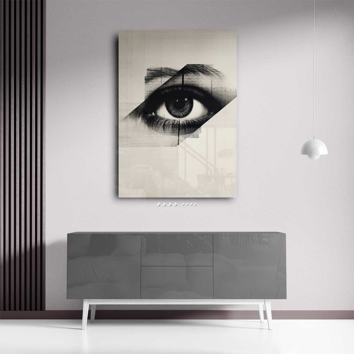 Oog van Mysterie Kunstwerk-canvas-dibond-plexiglas-wanddecoratie-WallArtistic