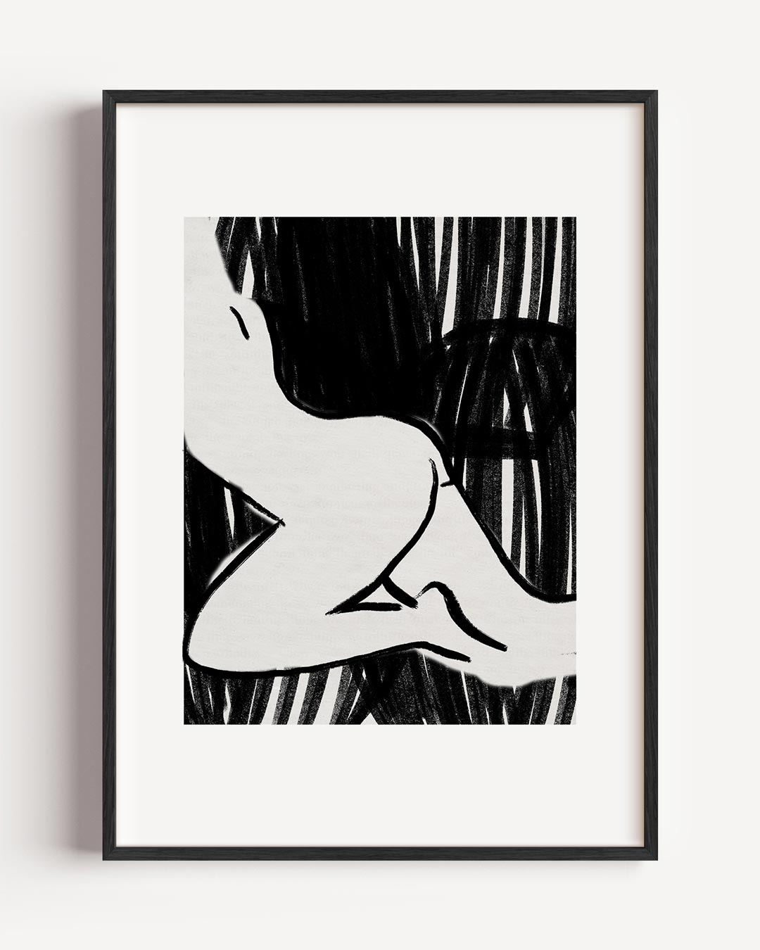 Elegante Silhouet Kunstposter-WallArtistic