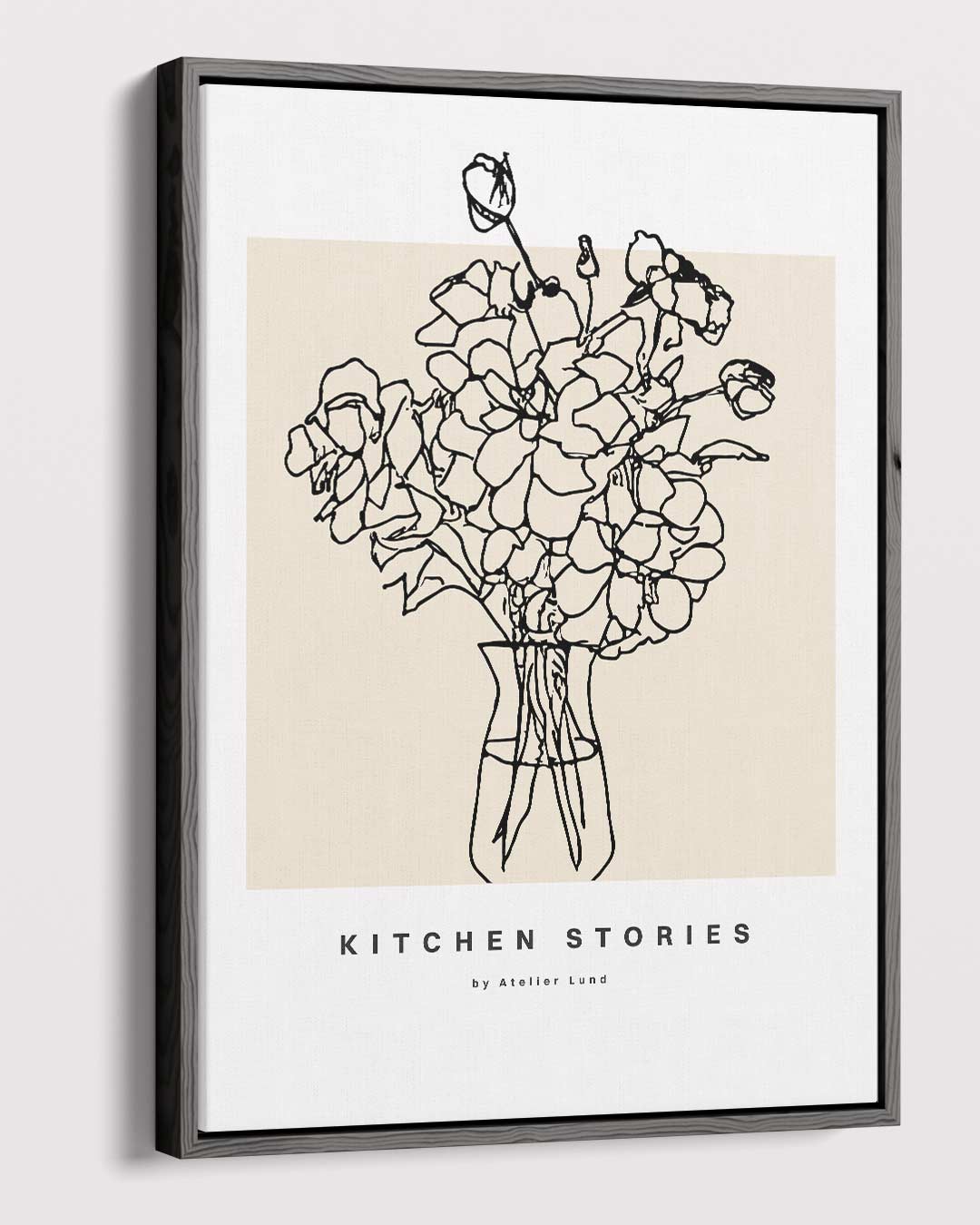 Kitchen Stories Bloemenschilderij Kunstwerk-canvas-dibond-plexiglas-wanddecoratie-WallArtistic