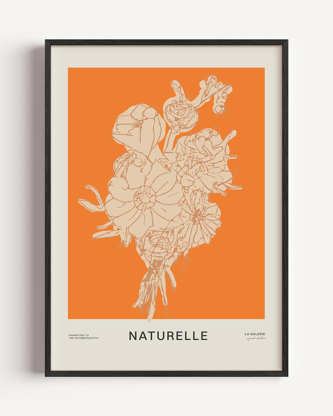Bloemenpracht in Oranje Poster-WallArtistic