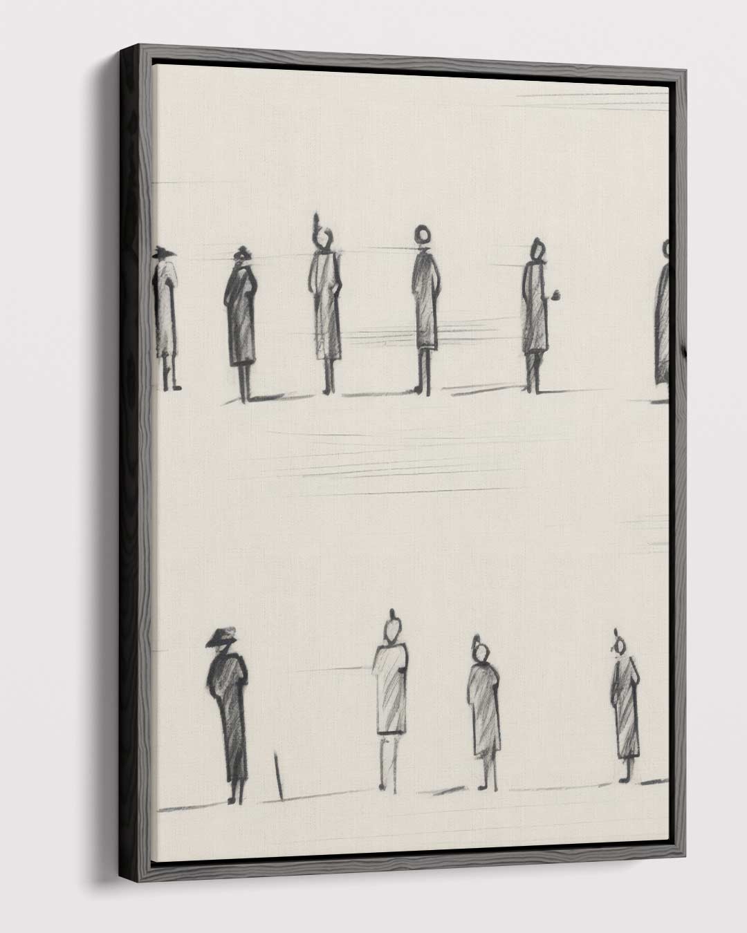 Mensen in Beweging Kunstwerk-canvas-dibond-plexiglas-wanddecoratie-WallArtistic