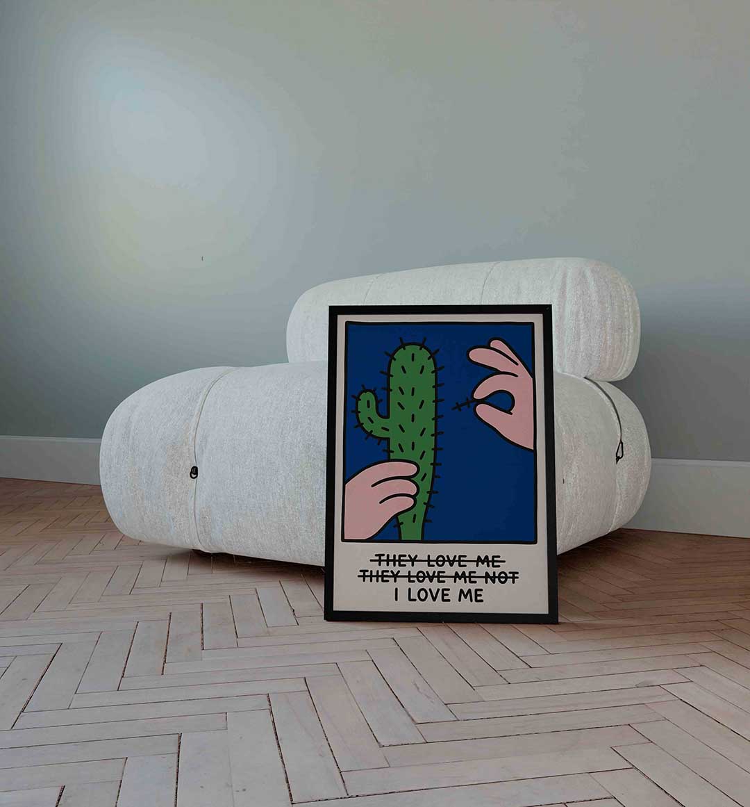 Cactus en hand Poster