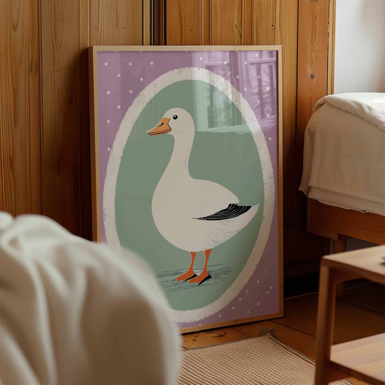 Schattige Eend Decoratieve Poster
