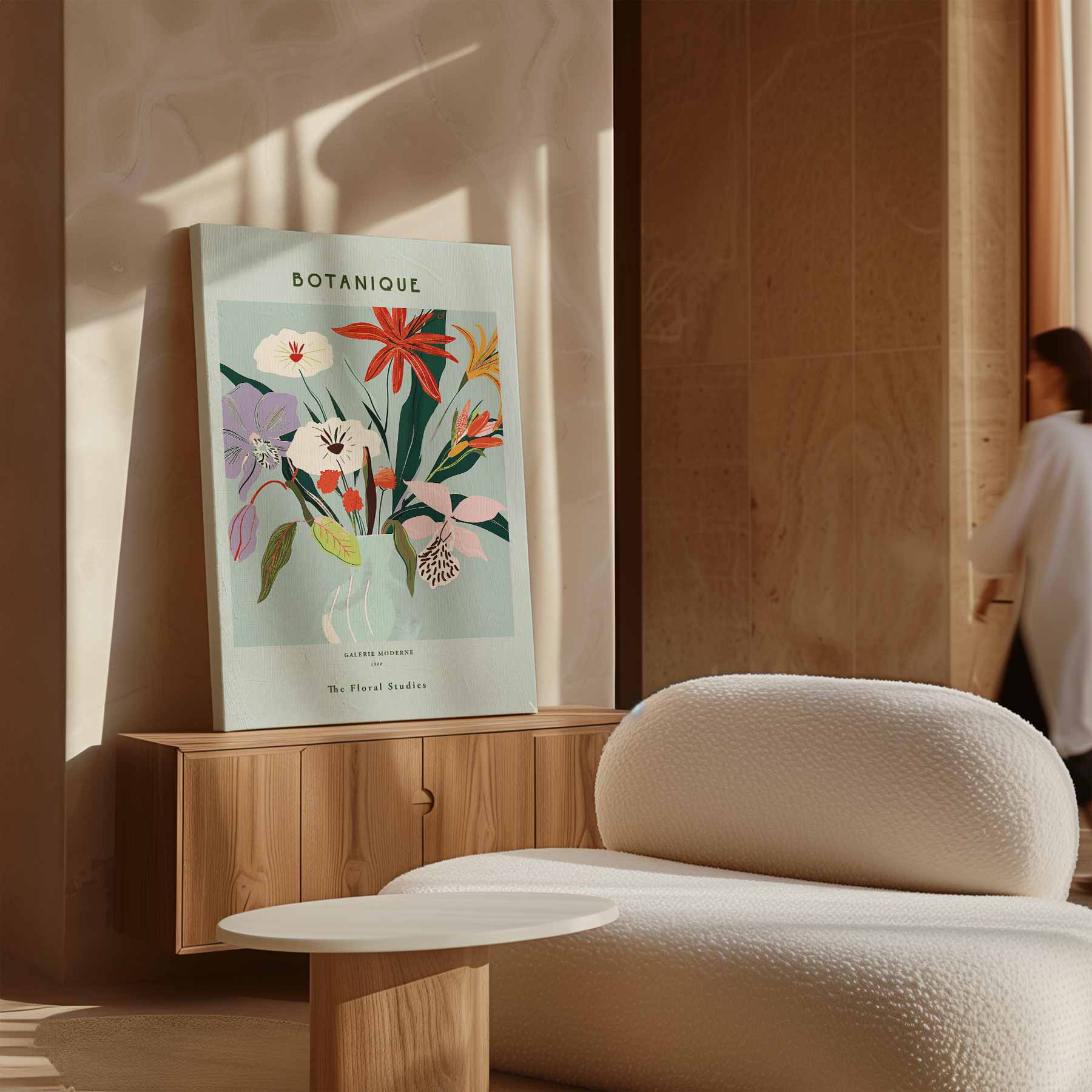 Botanic Bliss Bloemenkunst Kunstwerk-canvas-dibond-plexiglas-wanddecoratie-WallArtistic
