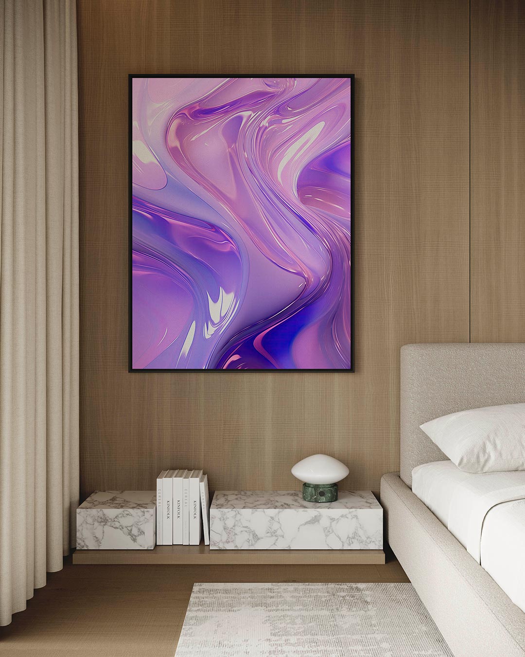 Golvende kleuren Kunstwerk