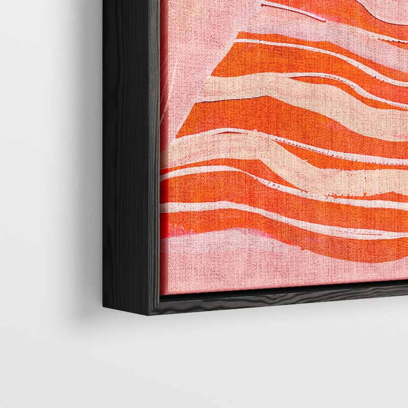 "Vluchtige Melodie in Roze" Kunstwerk-canvas-dibond-plexiglas-wanddecoratie-WallArtistic