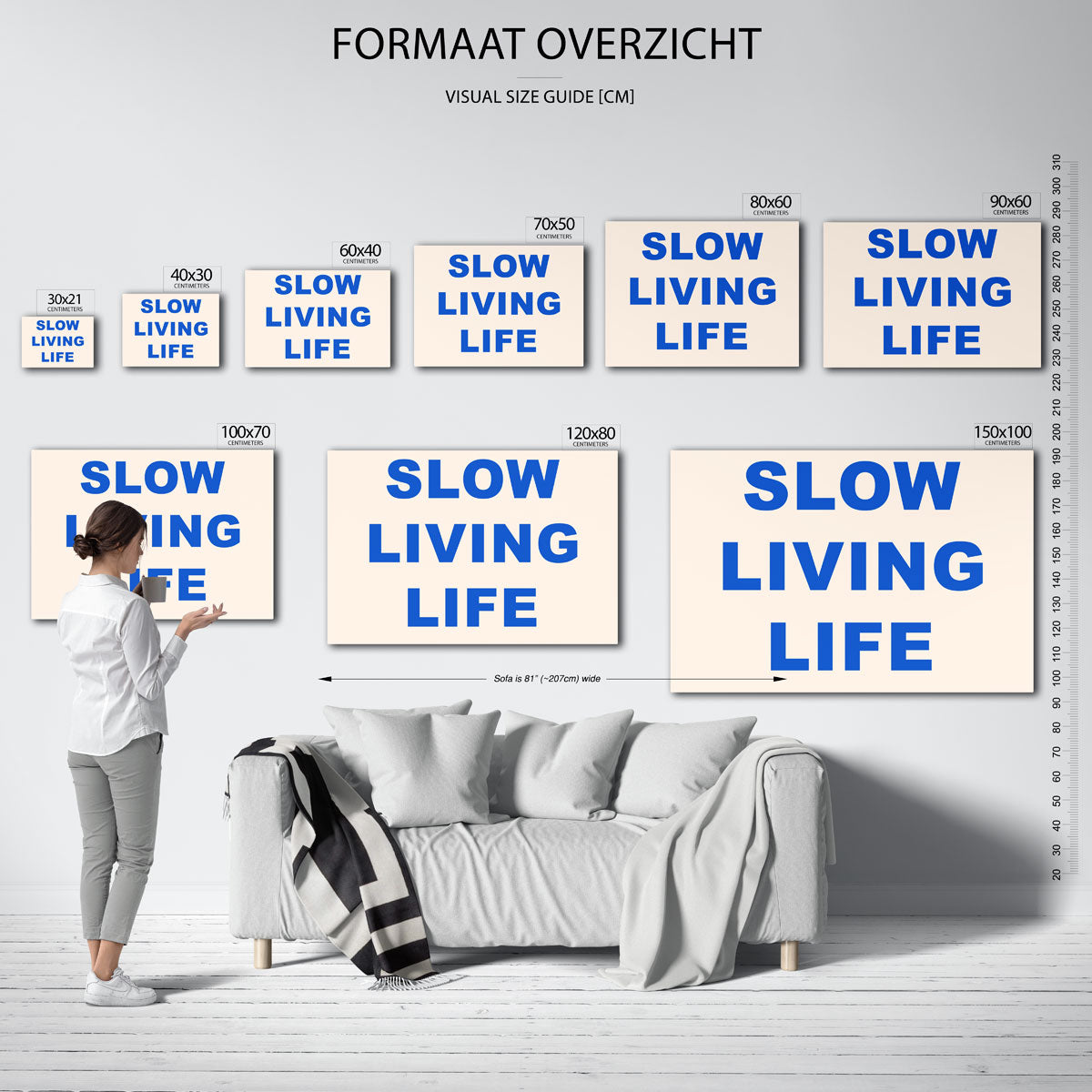 Slow living life Poster