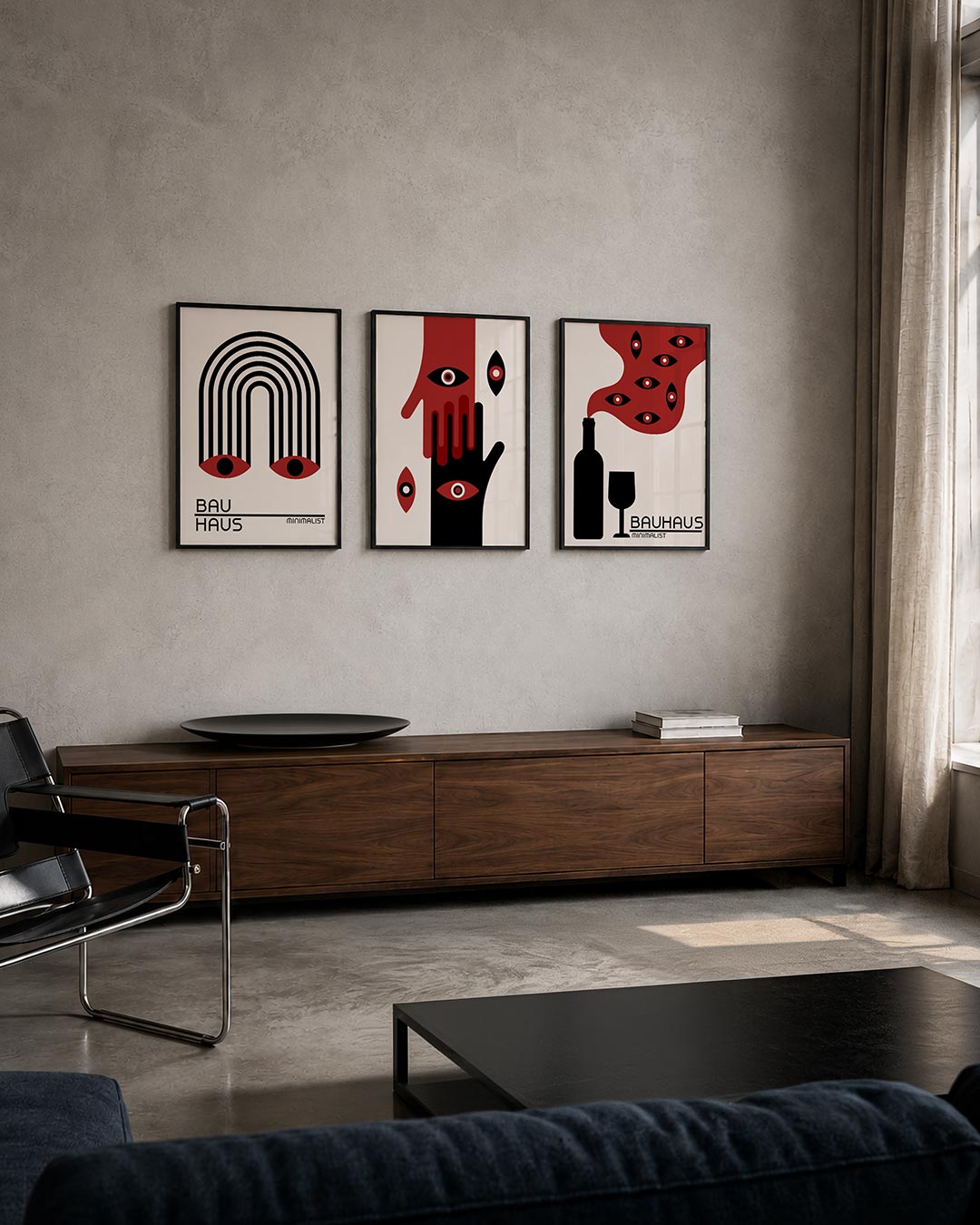 Lijnen en ogen Posterset