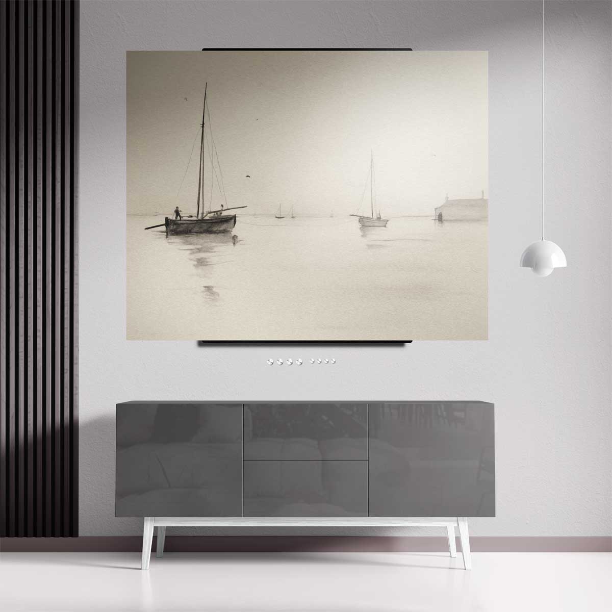 Rust op het Water Kunstwerk-canvas-dibond-plexiglas-wanddecoratie-WallArtistic