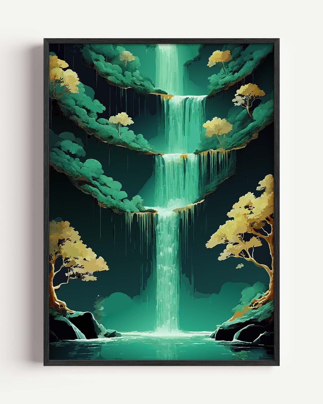 Waterval Droomlandschap Poster