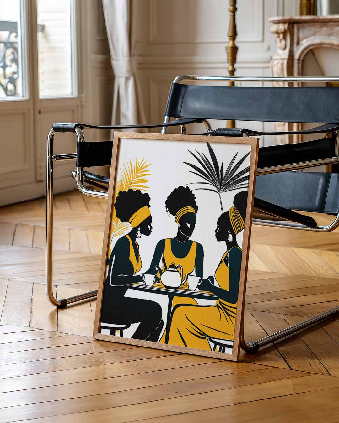Vrouwelijke Vriendschap aan Tafel Poster