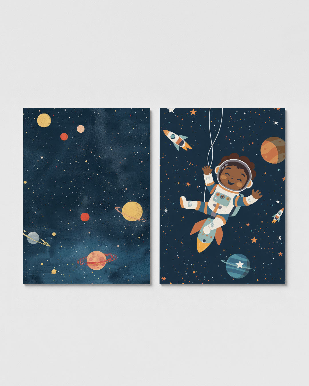 Kosmische kleurvlakken Posterset
