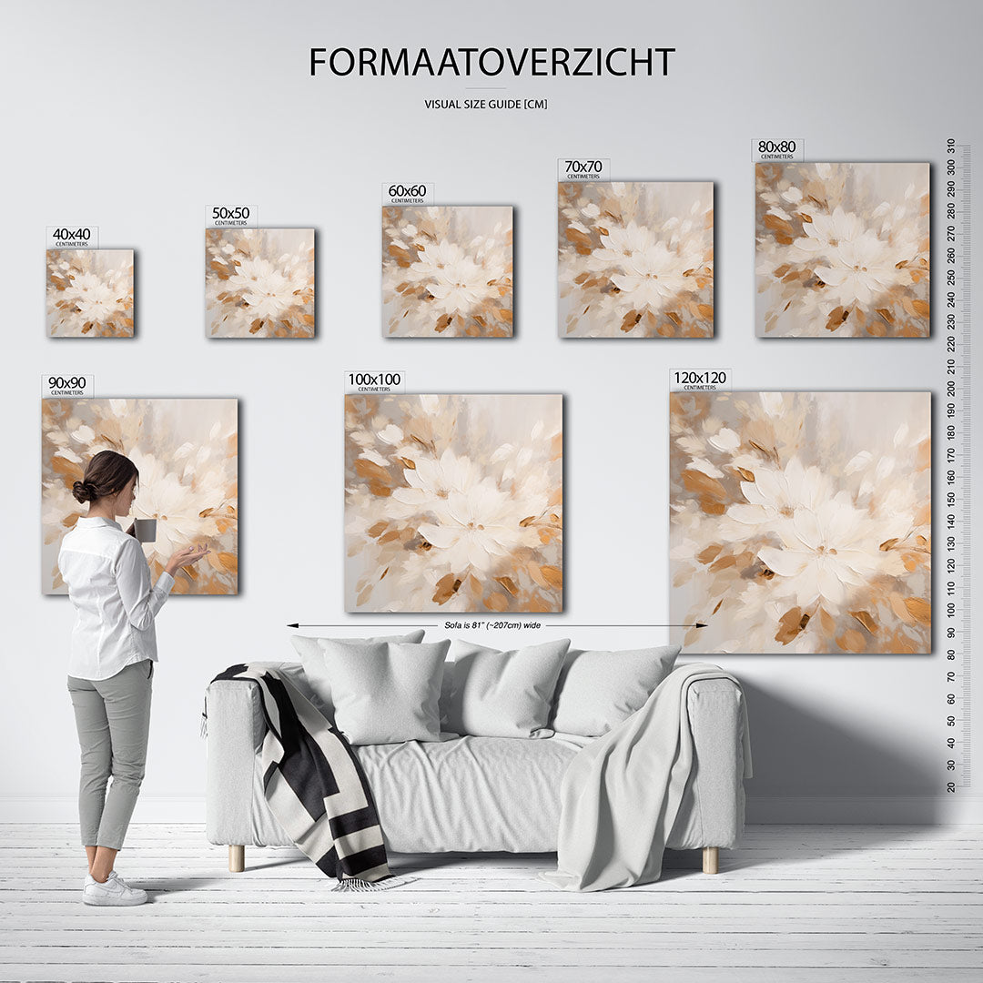 Bloemrijke compositie Kunstwerk