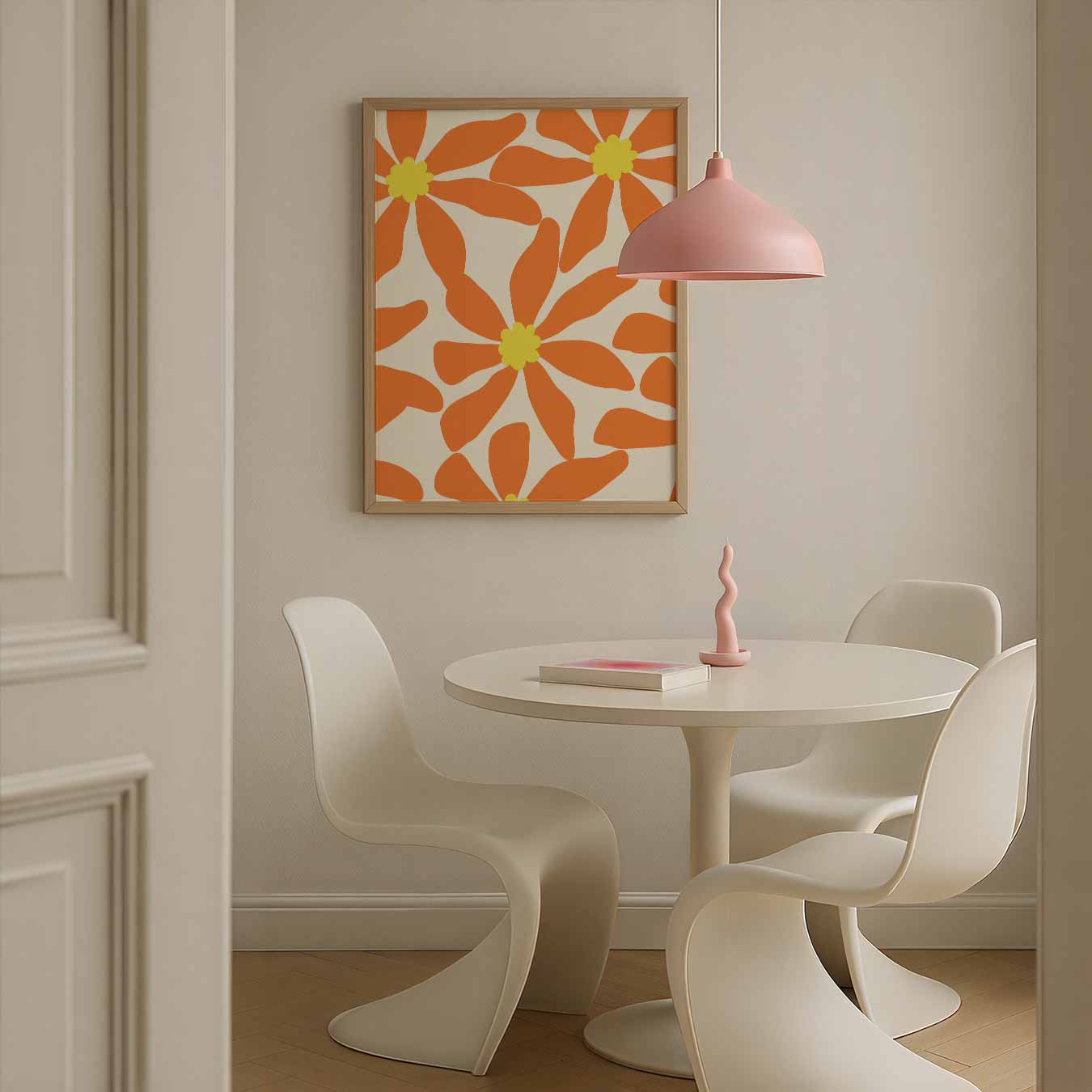 Vrolijke Bloemenposter