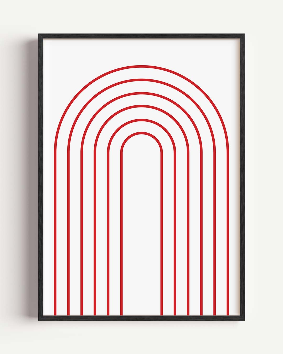 Modern Minimalistische Boog Poster