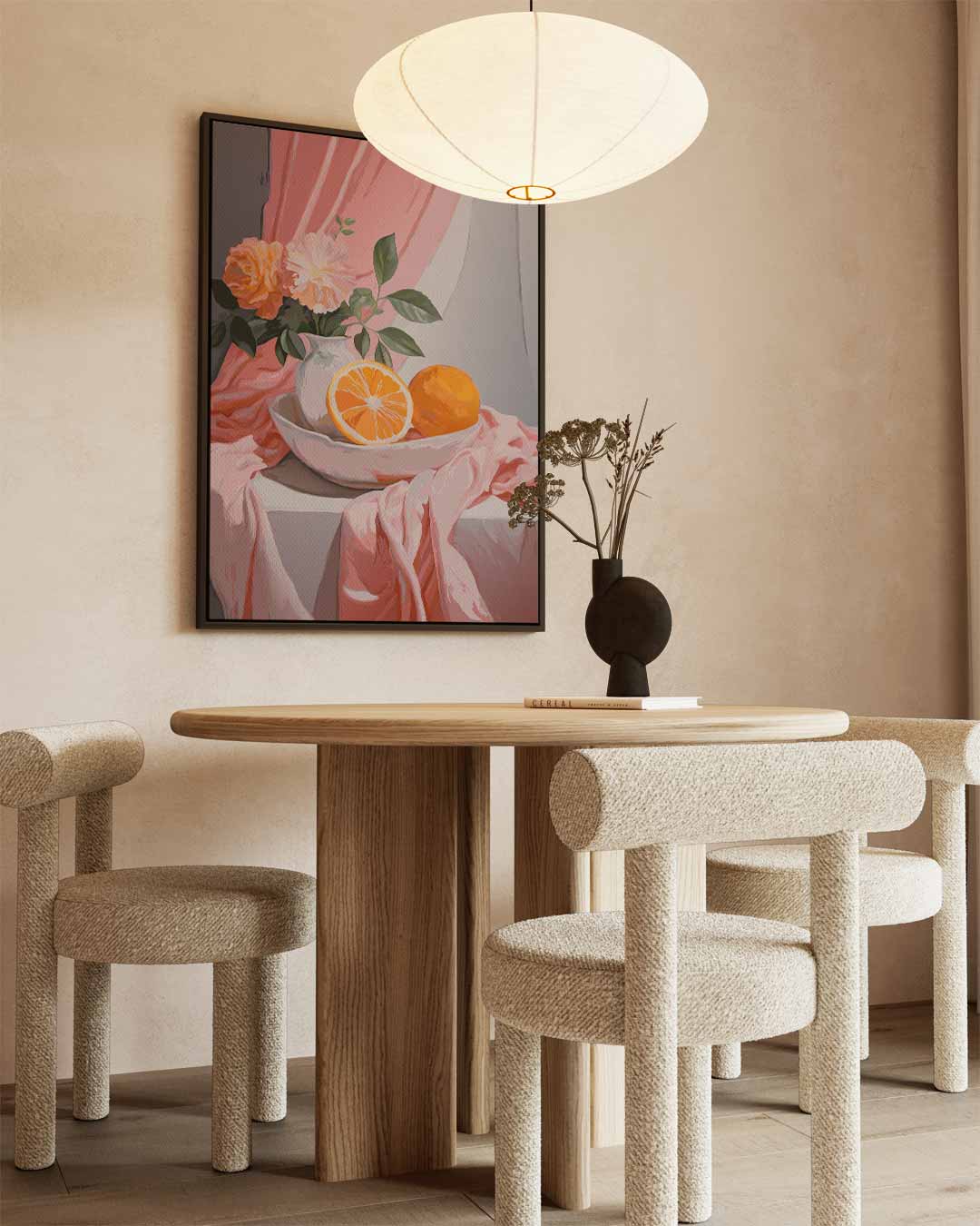 Sfeervolle Stilleven Met Citrus Kunstwerk-canvas-dibond-plexiglas-wanddecoratie-WallArtistic