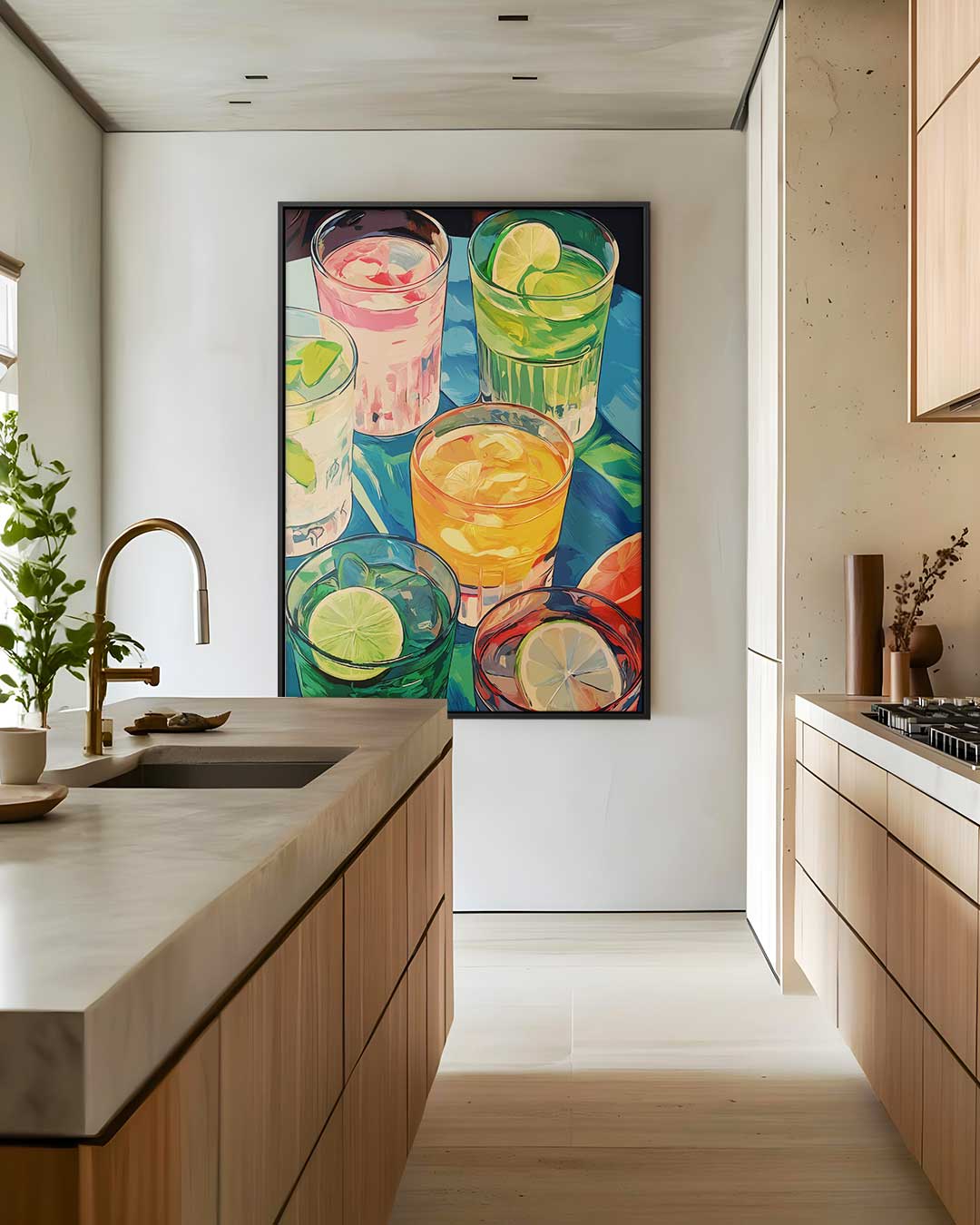 Verfrissende Zomercocktails Kunstwerk-canvas-dibond-plexiglas-wanddecoratie-WallArtistic