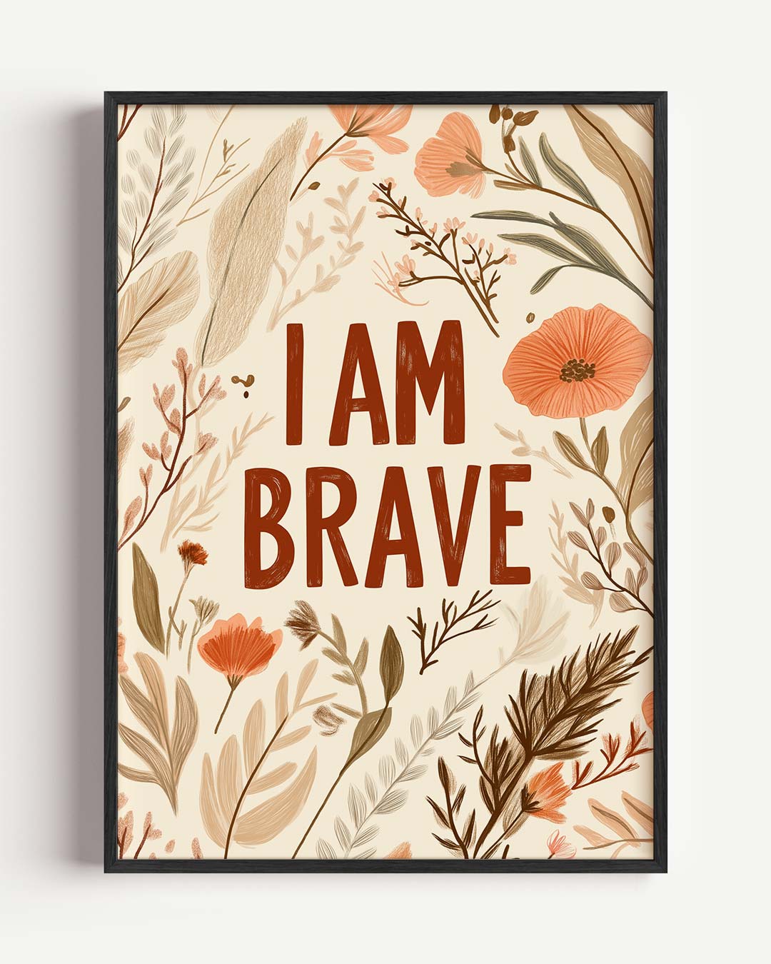 Krachtige Bloemenposter