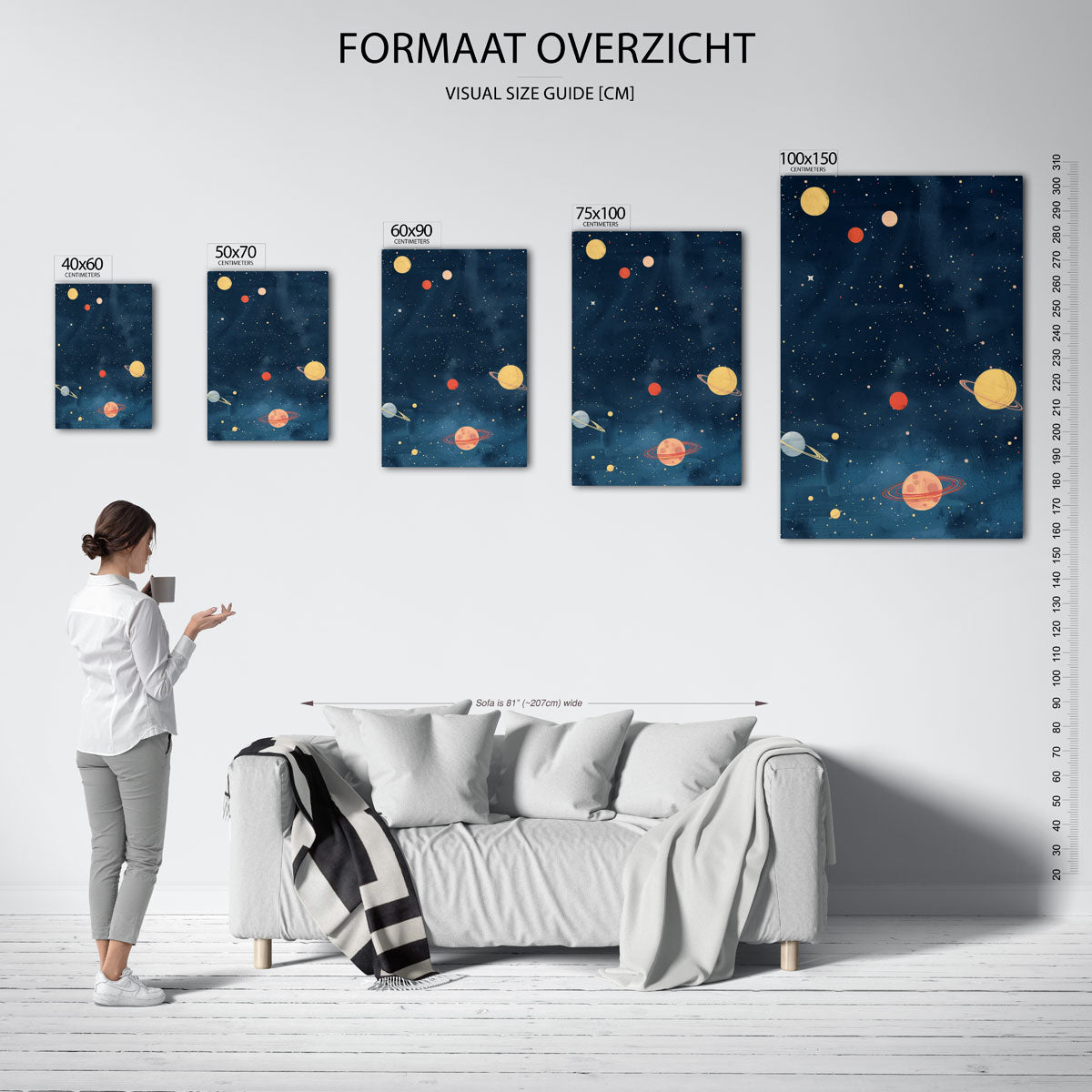 Kosmische hemel Kunstwerk