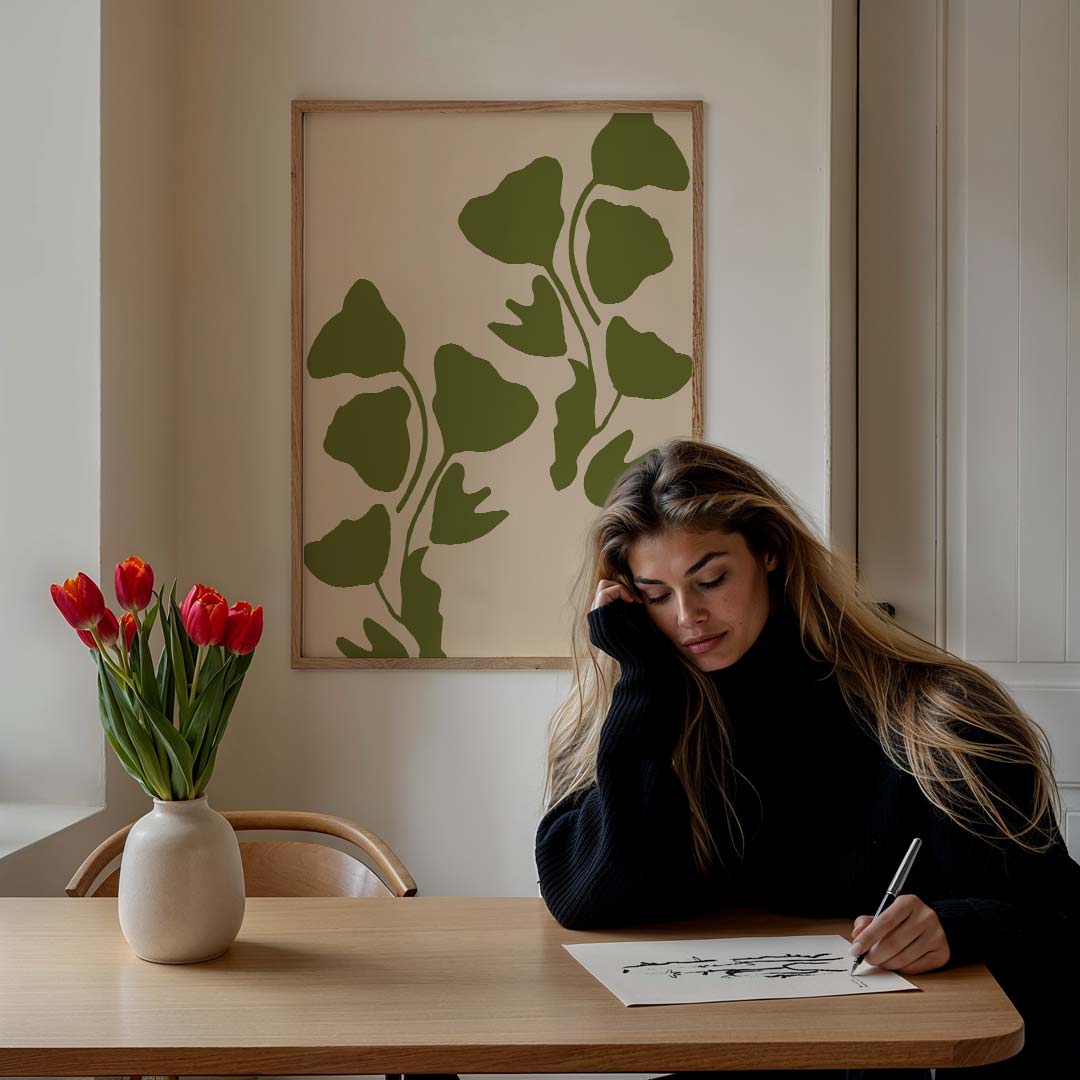 Botanische Bladeren Poster-WallArtistic