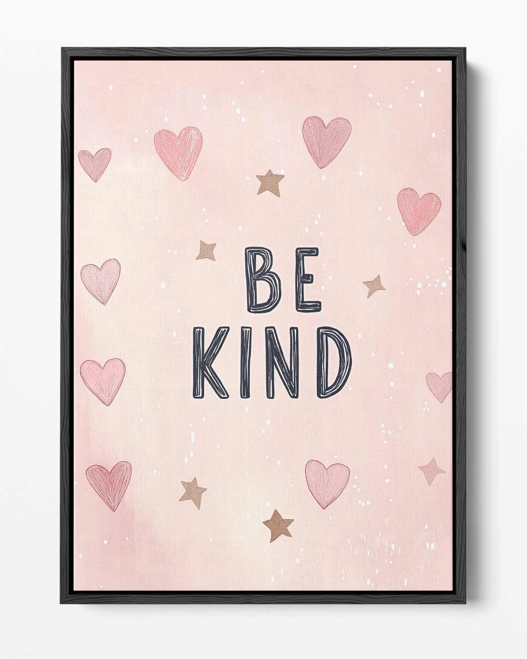 Be Kind Poster Kunstwerk-canvas-dibond-plexiglas-wanddecoratie-WallArtistic