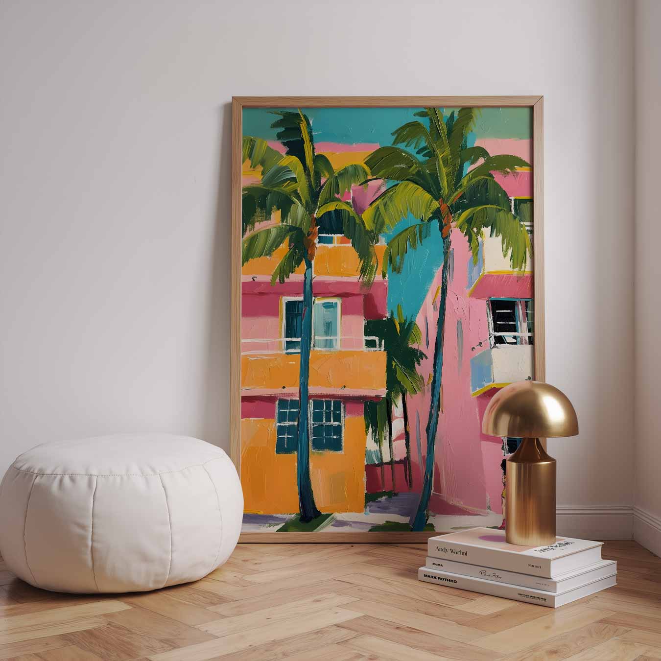 Zonnige Palmboom Escapade Poster