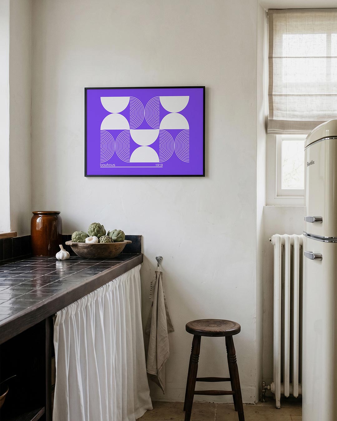 Cirkelvormen en lijnen Poster
