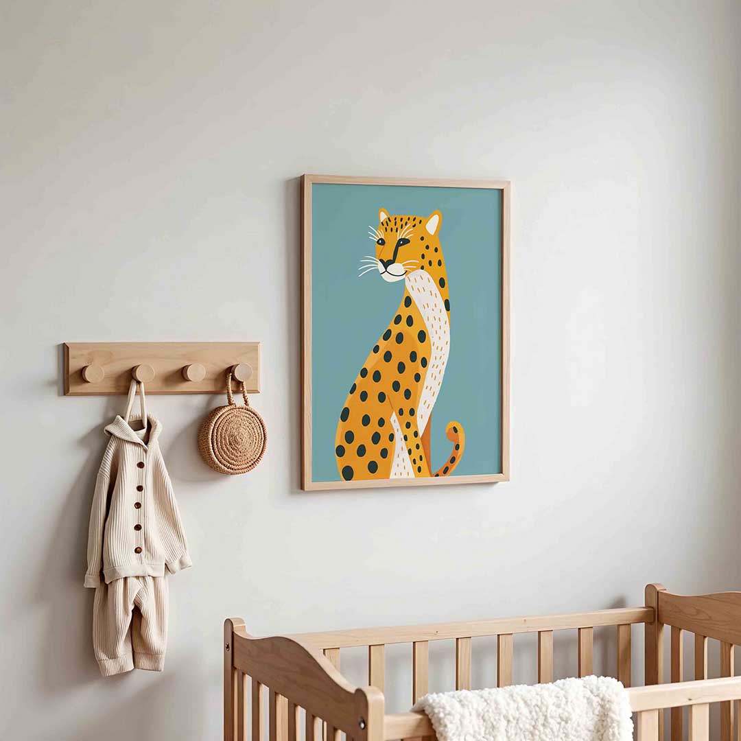 Luipaard illustratie Poster
