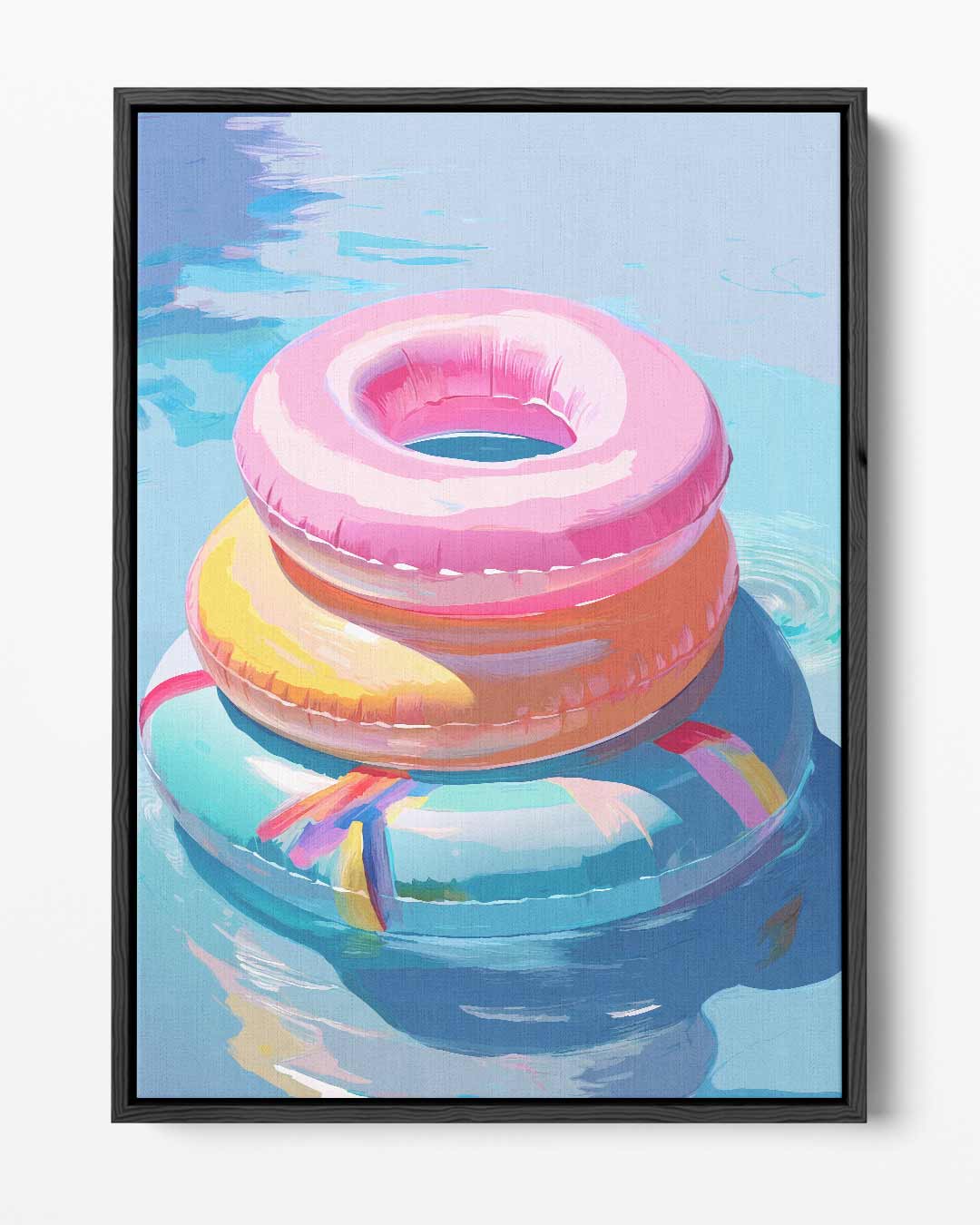 Drijvende Kleuren Kunstwerk-canvas-dibond-plexiglas-wanddecoratie-WallArtistic