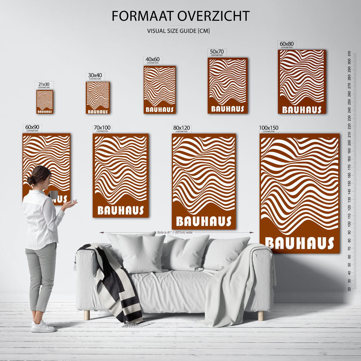 Golvend lijnenspel Poster