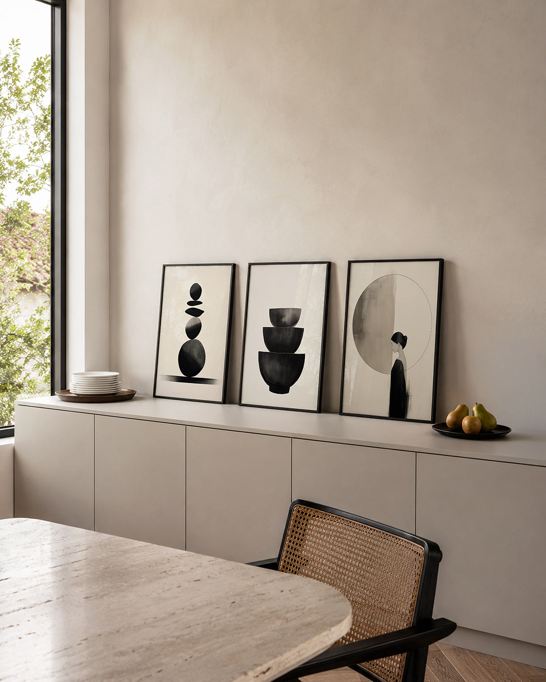 Zwevende vormen Posterset