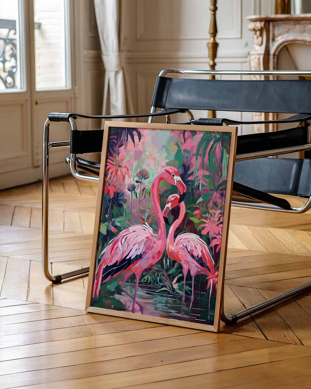 Flamingo Liefde in de Jungle Poster