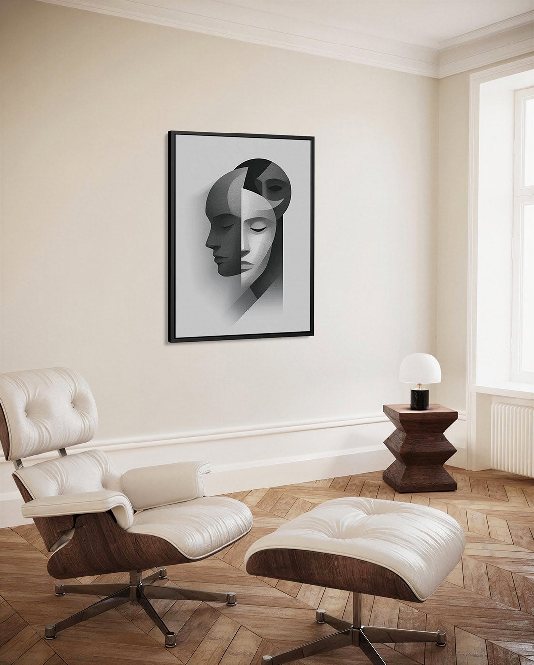 Geometrische gezichten Kunstwerk