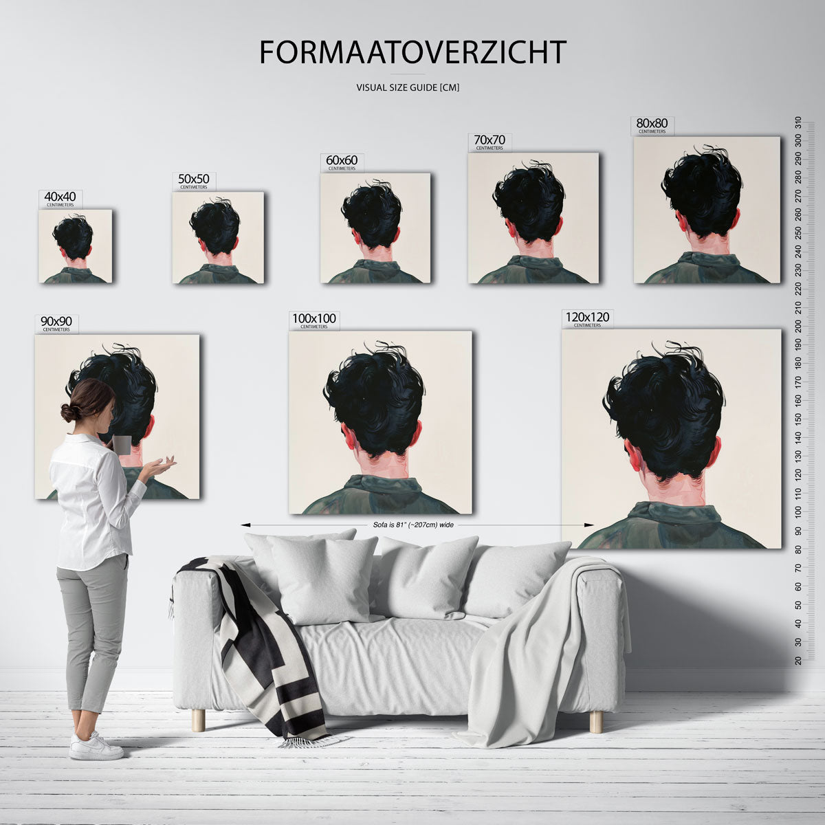 Achterkant hoofd Poster