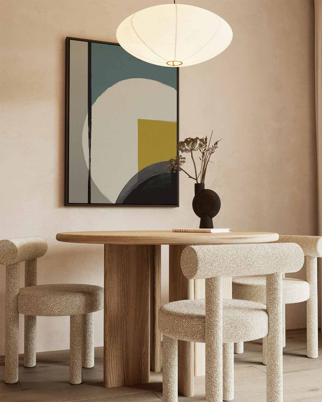 Moderne Abstracte Compositie Kunstwerk-canvas-dibond-plexiglas-wanddecoratie-WallArtistic