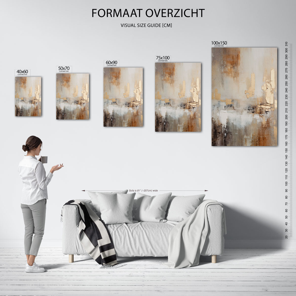 Gelaagde texturen Kunstwerk