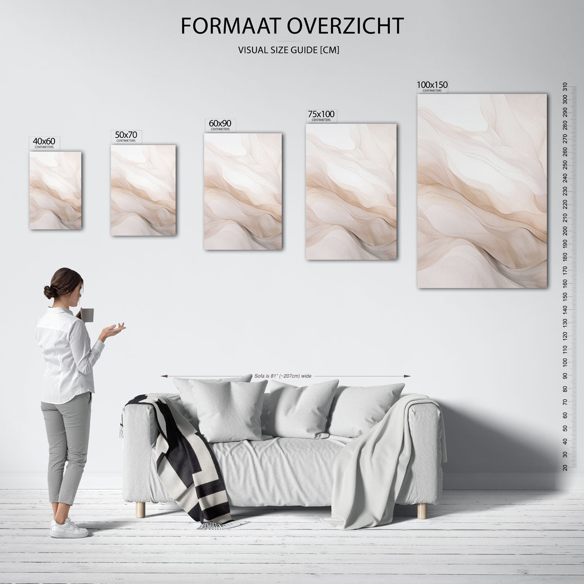 Organische lijnen Kunstwerk