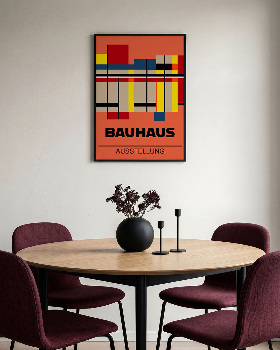 Kleurrijke lijnstructuur Poster