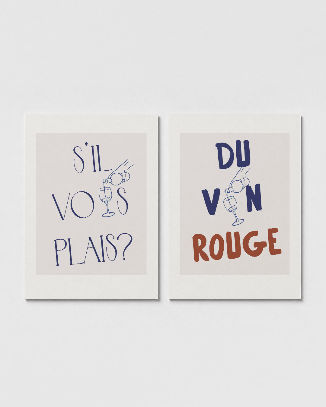 Wijn en woorden Posterset