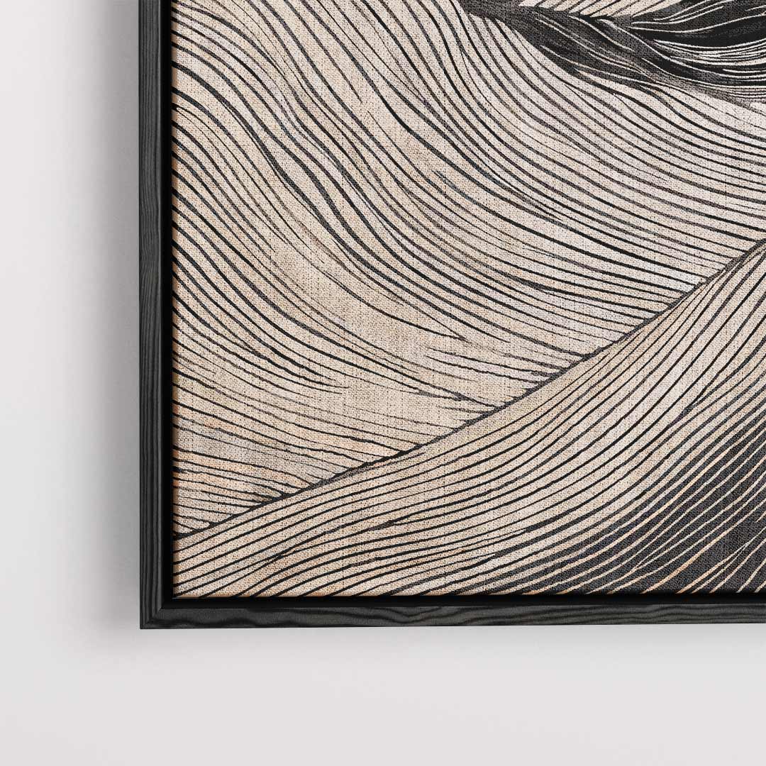 Zachte Lijnen Landschap Kunstwerk-canvas-dibond-plexiglas-wanddecoratie-WallArtistic