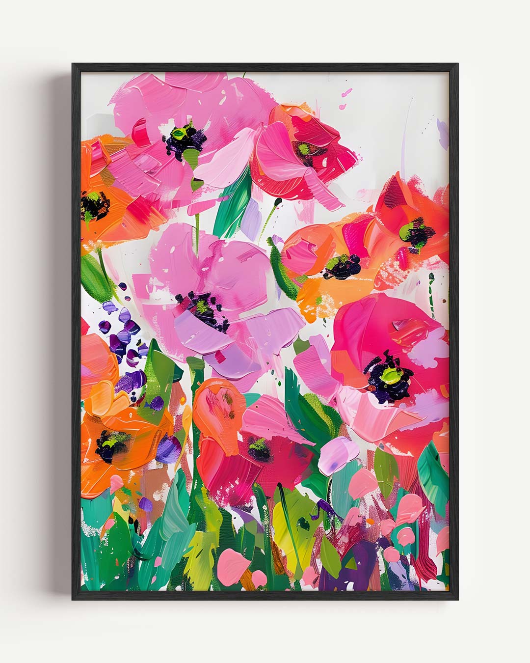 Vrolijke Bloemenexplosie Poster