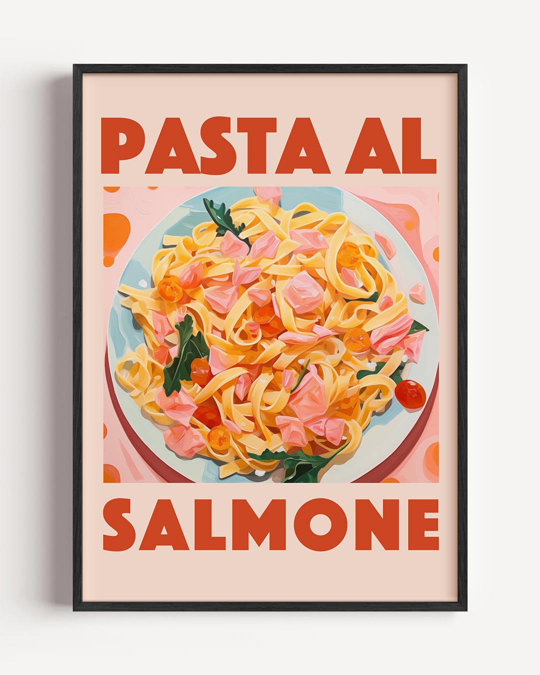 Pasta Al Salmone Keukenposter-WallArtistic
