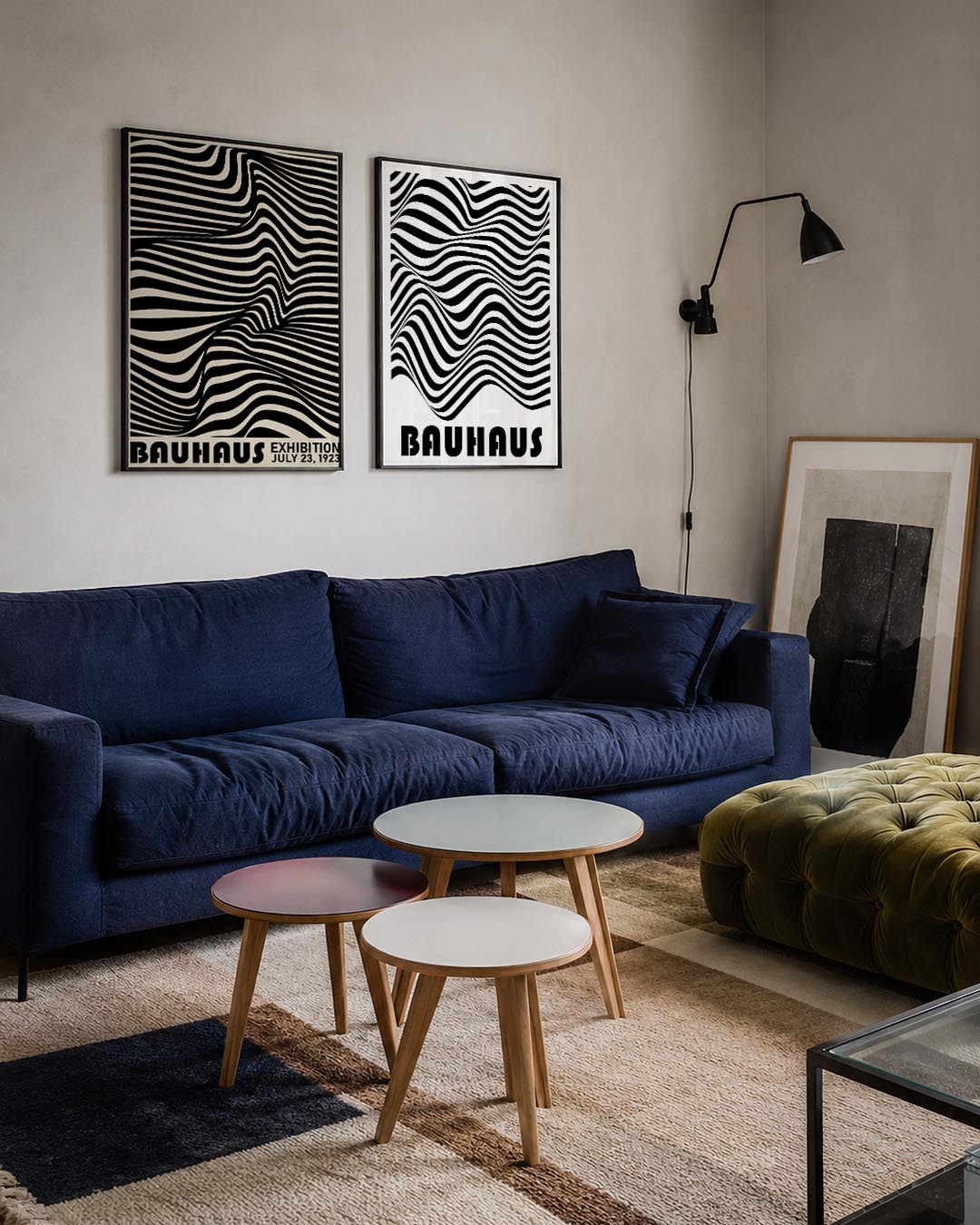 Golvend lijnenspel Posterset