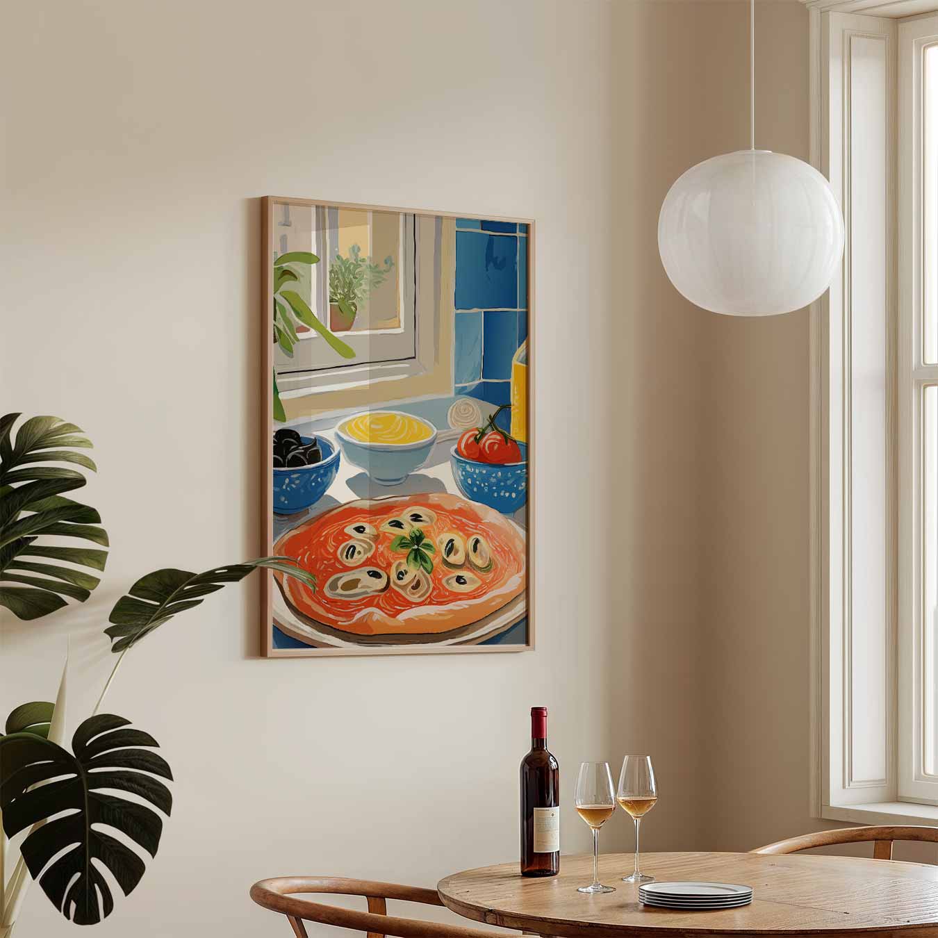 Keukenplezier in de Italiaans Stijl Poster