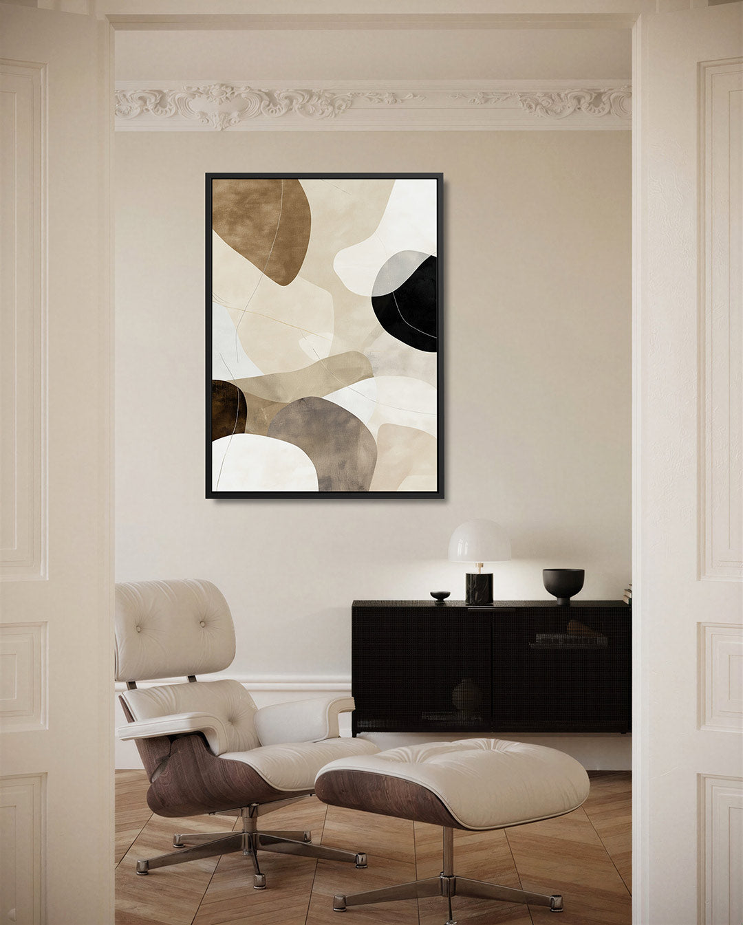Organische vormen compositie Kunstwerk