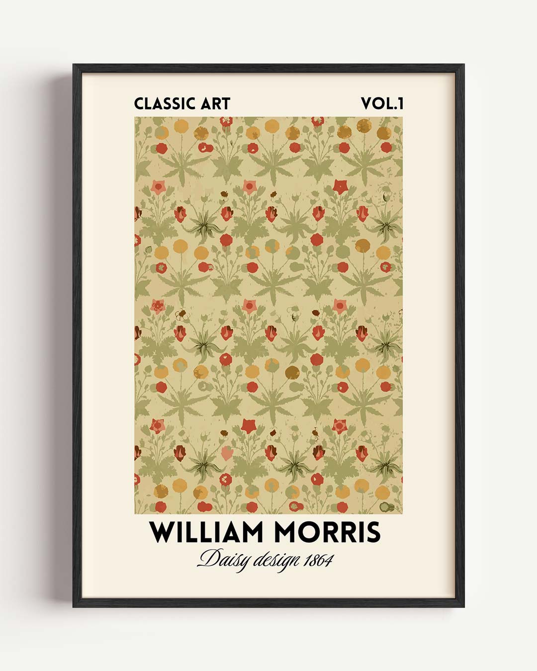 William Morris Vintage Bloemmotief Poster
