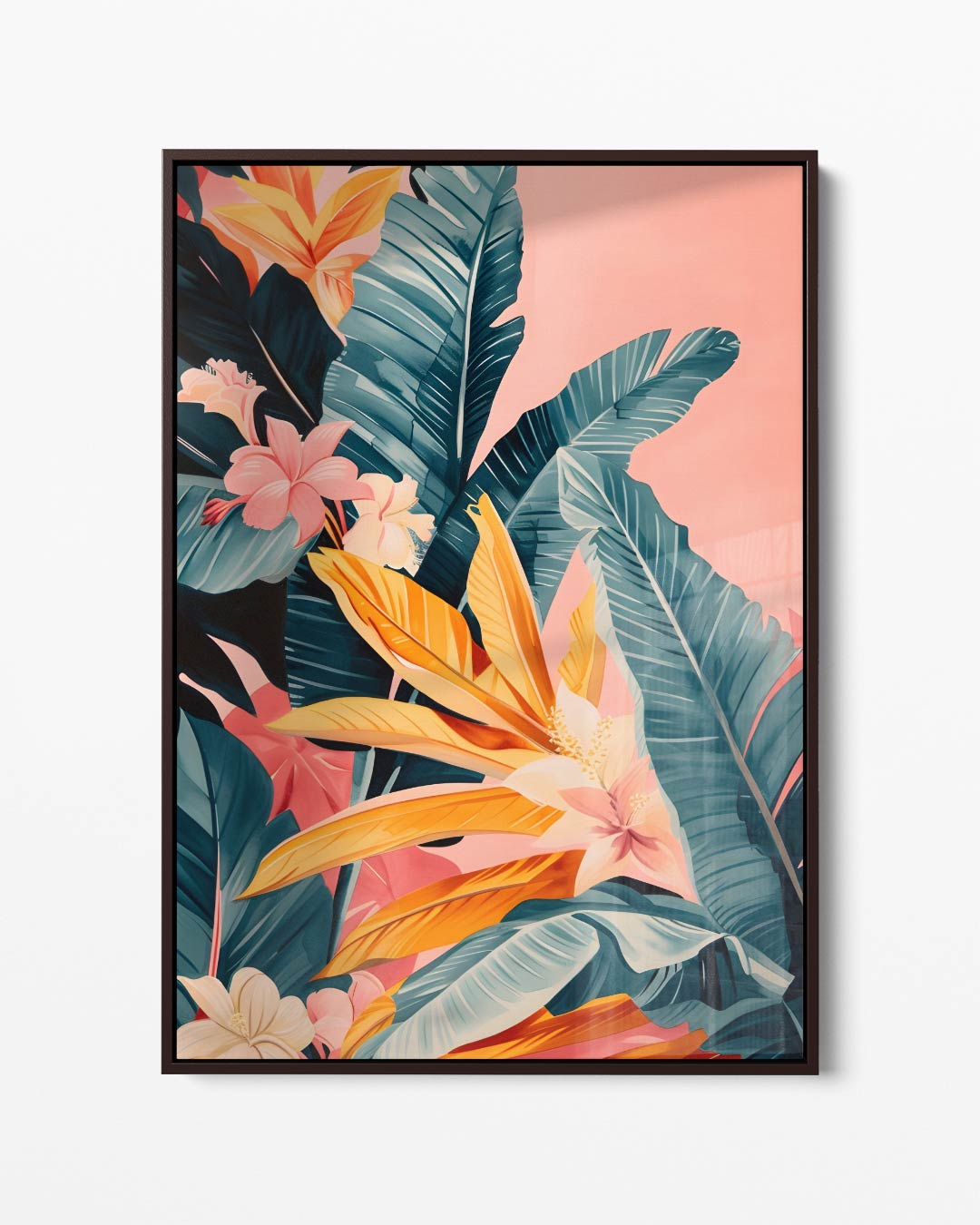 Tropische Bloemenpracht Kunstwerk-canvas-dibond-plexiglas-wanddecoratie-WallArtistic