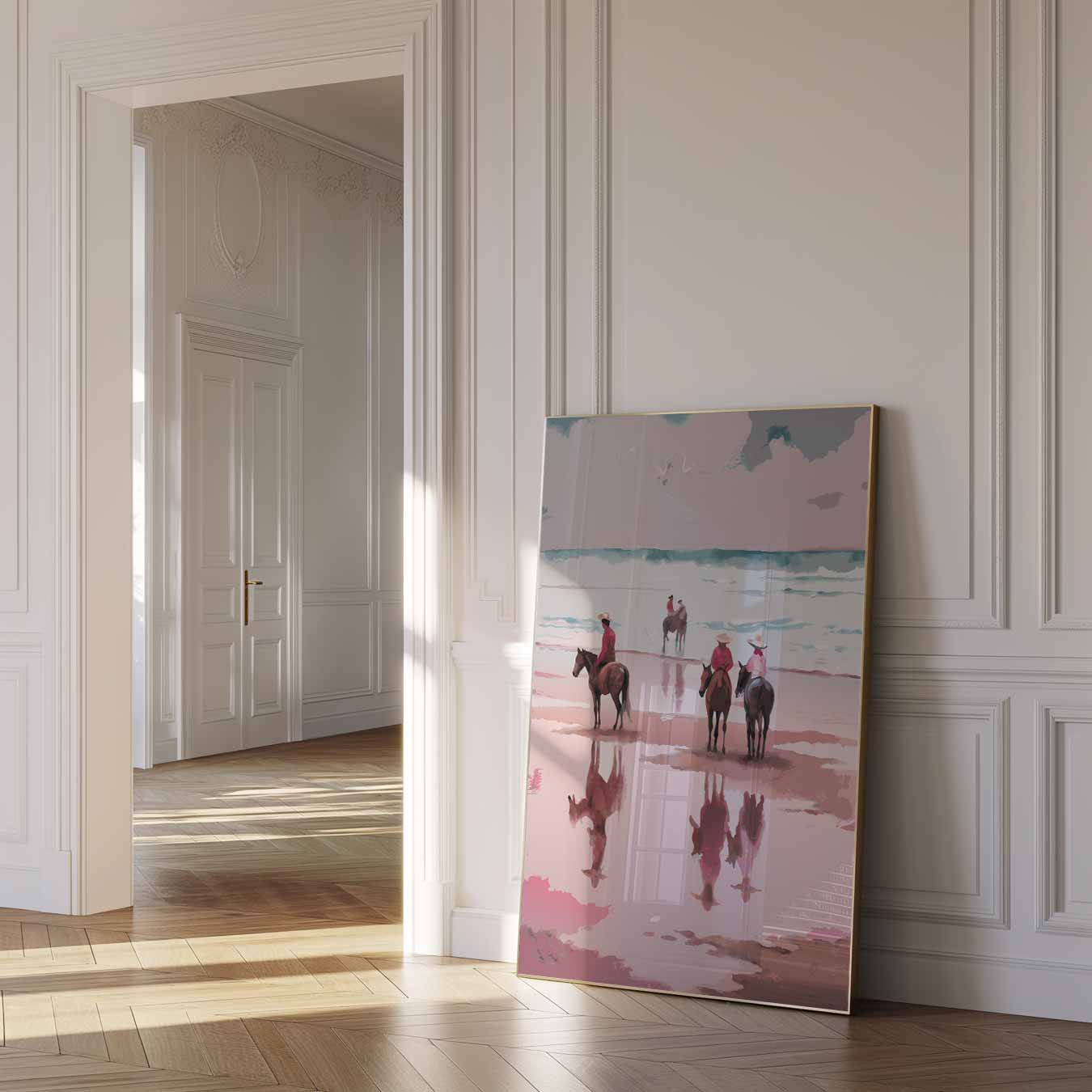 Strandpaarden Wanddecoratie Poster
