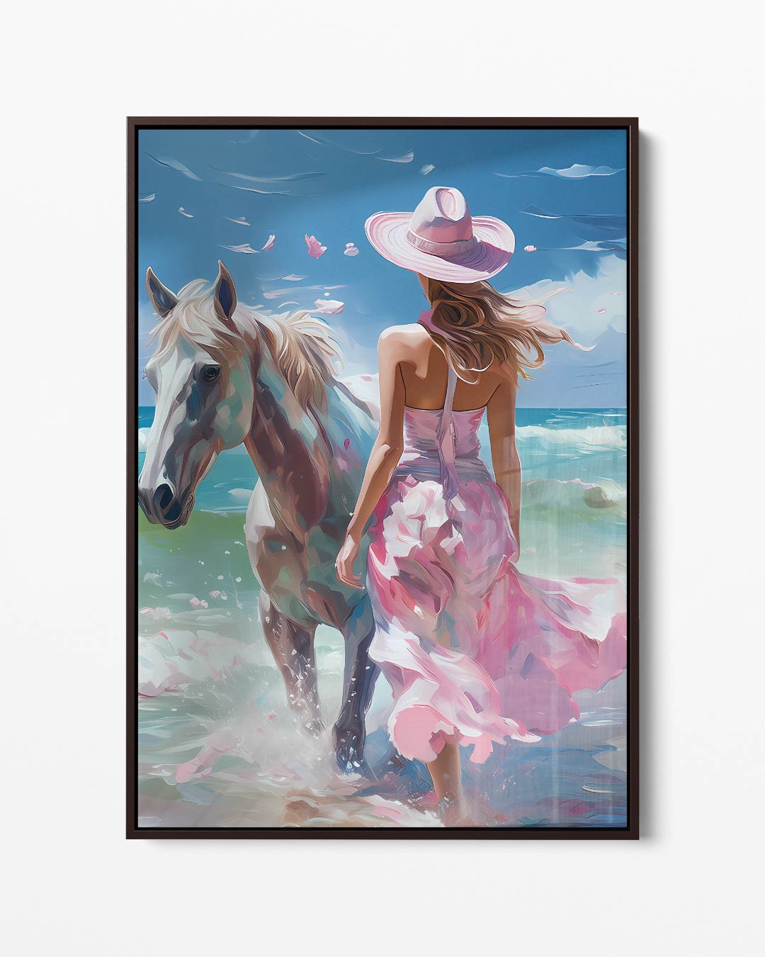 Aan de Zee met Elegantie Kunstwerk-canvas-dibond-plexiglas-wanddecoratie-WallArtistic